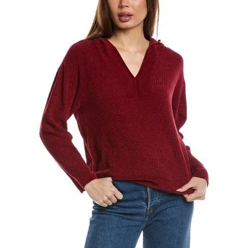 Tommy Bahama Sea Light Chenille Hoodie Sangria Red Sw421053 Xl Nwt